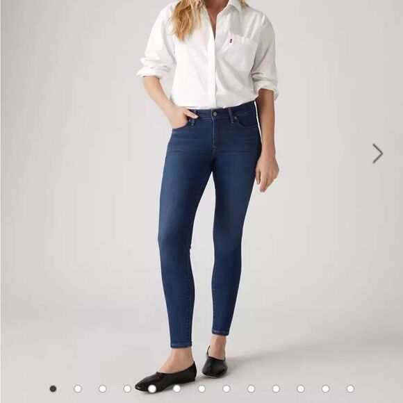 Levi's Blue Skinny Jeans Classic Fit - Picture 1 of 9